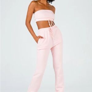 Princess Polly Light Pink Track Pants
